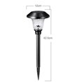 thumbnail image 2 of Lámpara solar BRILLAR para césped Exterior Impermeable Vidrio de acero inoxidable LED Jardín Luz negra blanca Versión mejorada, 2 of 5