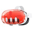 thumbnail image 1 of Carcasa protectora VR a prueba de golpes para Meta Quest 3 (transparente) naranja, 1 of 5