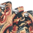 thumbnail image 3 of Tribal Pattern Boho Curtains Black Out Curtains for Sliding Glass Doors Bedroom Living Room Bathroom 2 Panels Set, 3 of 5