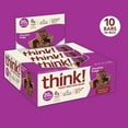 thumbnail image 2 of think! High Protein Bars, Chocolate Fudge 2.1 oz Bar, 10 Count, 2 of 4