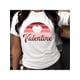 thumbnail image 1 of Camiseta para mujer verano cuello redondoValentine's Day Print Shirt T-Shirt Men's Women's Crew Neck Cotton Short Sleeve Sports Tee All SeasoCamisetas de verano para mujer, manga corta, cuello redon, 1 of 5