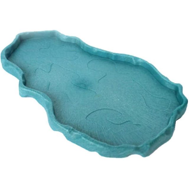 Comedero para reptiles, adorno para acuario, terrario, comedero de resina resistente, cuenco de agua y comida para tortugas, lagartos, camaleones y eguanes.