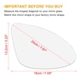 thumbnail image 3 of Unique Bargains Car Rearview Mirror Glass with Backing Plate Heated Right, 3 of 8