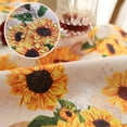 thumbnail image 5 of Sunflower Tablecloth,Orange Floral Table Cloth for Rectangle Tables,Waterproof Resistant Durable Flower Table Cover for Kitchen Dining Room(60 X 102 INCH), 5 of 5