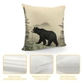 thumbnail image 4 of MLJA Set of  Vintage Bear Throw Pillow Covers,Cabin Deer Hunting Cushion Case for Home Living Room Decor, Farmhouse Wolf Animals Black Grey Decorative Throw Cushion Case,, 4 of 5