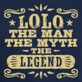 thumbnail image 3 of CafePress - Lolo The Man The Myth The Legend Dark T Shirt - Men's Classic Graphic Cotton T-Shirt, 3 of 4