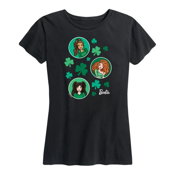 Barbie - St. Patrick's Day St. Paddys Collage - Women's Short Sleeve Graphic T-Shirt