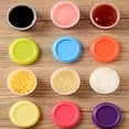 thumbnail image 3 of SUTENGDA Contenant pour Vinaigrette - Petits Contenants de 35 ml avec Couvercles, Contenants à Condiments Étanches, Contenants à Sauce en Plastique Réutilisables, Empilables, Ensemble de Petites Coupelles pour Sauce Trempette Sans BPA (4, 3 of 8