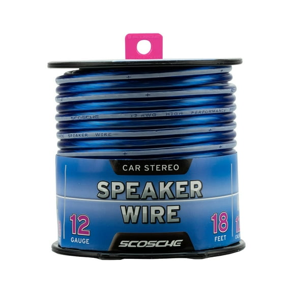Scosche KS1218CS 12 Gauge CCA Car Stereo Speaker Wire Copper Clad Aluminium 18 Ft Spool