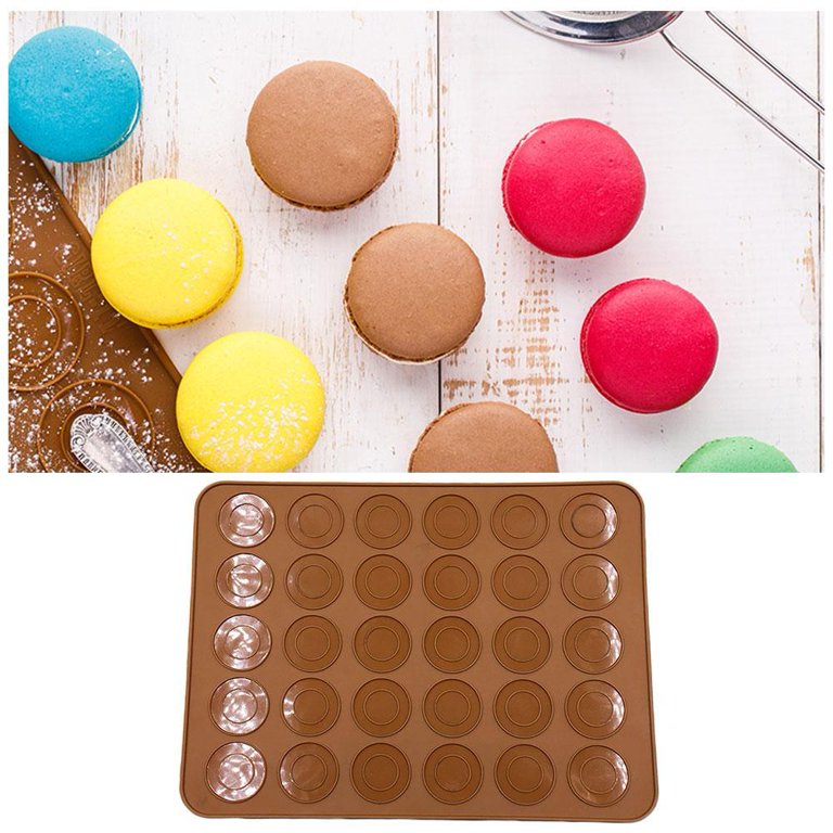 2X Silicone Baking Mat Pastry Cake Macaron Macaroon Oven Mould