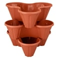 Stackable Planter Pots, Vertical Gardening for Compact Spaces, Set of 3