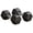 Black 847, variant on Rubber Hex Dumbbell Set of 2, 15lbs Each Non-Slip Grip Anti-Roll Weights for Home Gym Workout Women Men Black Steel