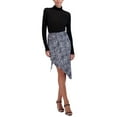 thumbnail image 2 of BCBGMAXAZRIA womens  Asymmetrical Skirt, 0, Blue, 2 of 4