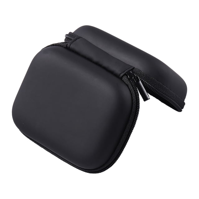 Bolsa de almacenamiento para oxímetro de pulso: EVA rígido, a prueba de golpes, con cremallera, bolsillo de malla, estuche de viaje portátil