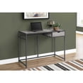 thumbnail image 3 of 42" Grey and Dark Grey Metal Computer Desk, 3 of 4