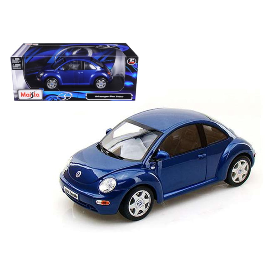 Volkswagen New Beetle Blue Maisto 1/18 Diecast Model Car 31875bl