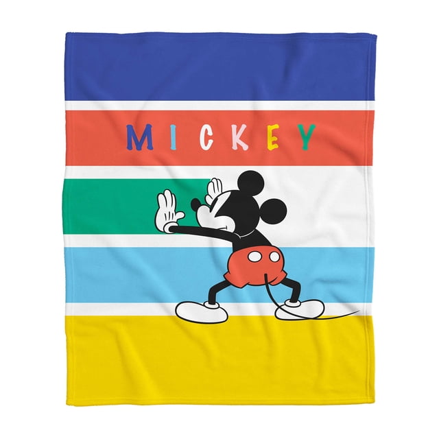 Cobertor Frazada Disney Mickey Pared 127 cm x 152 cm amarillo