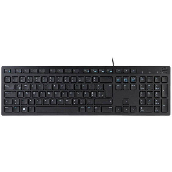 Teclado Alámbrico Dell 580-ADRC con teclas de función multimedia Negro
