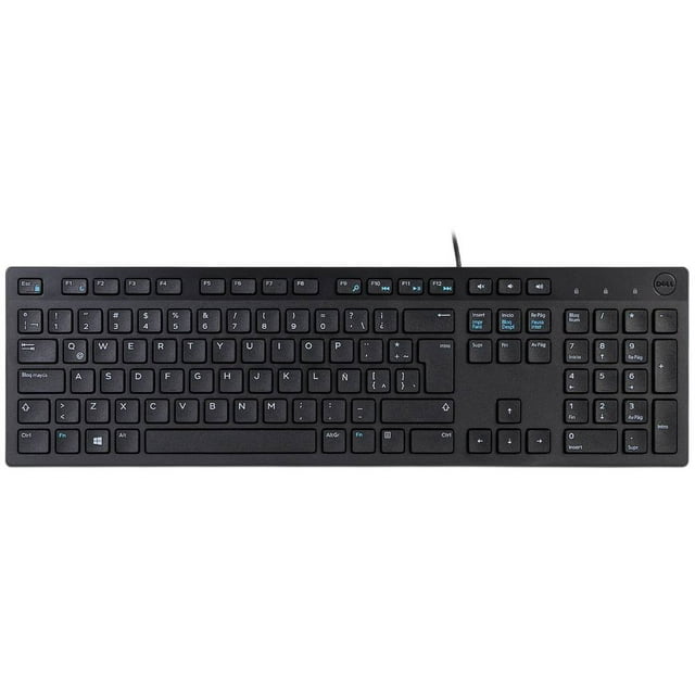 Teclado Alámbrico Dell 580-ADRC con teclas de función multimedia Negro