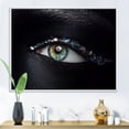thumbnail image 2 of Designart 'Girl Eyes With Multi-Colored Glass Sparkles' Modern Framed Canvas Wall Art Print, 2 of 5