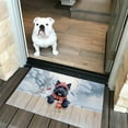 thumbnail image 2 of Playful Scottish Terrier Welcomes Winter Snowy Day with Cardinal Bird Doormat Scottie Dog Lover Gifts Indoor Outdoor Welcome Mat - 2017, 2 of 5