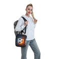 thumbnail image 6 of Soccer Ice Splash Insulated Lunch Box Lunch Bag for Women Men, Portable Leakproof Cute Tote Cooler Meal Bag, Reusable Lunch Container for for Work/Office/Picnic/Travel/School, 6 of 7