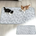 thumbnail image 5 of Mupvlun Pet Blanket â Paw Print Soft Blanket, Dog Cat Puppy Blanket, Cozy Washable Warm Rug, for Bed Car Sofa Home (35x30x11cm), 5 of 6