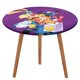 thumbnail image 1 of Bonkers-theme Fitted Round Tablecloths Elastic Edged Table Covers Waterproof Table Cloth for Kitchen Holiday Party Tables Decor 120cm, 1 of 6
