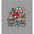 thumbnail image 2 of Candy Cane Cutie Youth Heather Gray Crew Neck Short Sleeve Tee-XL, 2 of 4