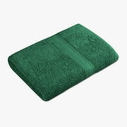 Mainstays Basic Bath Towel, Soft 100% Cotton and Highly Absorbent Bath Towel, Green
