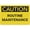 Warning Sign 3, variant on Caution Routine Maintenance Sign 8"x12", Rust Free Aluminum Printed With Professional Graphics Easy To Mount, Indoor Outdoor Use for Home Business Facility Maintenance Area