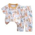 thumbnail image 1 of Dsscvnef Ensemble de Pyjamas pour Enfants, Col Rond, Confort Doux, Décontracté, Mignon, pour Filles de 4 à 5 Ans, 1 of 3