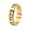 Gold, variant on Men's Stainless Steel Personality Cool Hip Hop Cut Out 6mm Thin Stackable Roman Numerals Rotatable Ring Anxiety Band Gold Size 10