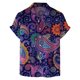 thumbnail image 1 of Camisas Para Hombre XXL Camiseta con estampado digital 3D para hombre Camisa de manga corta Solapa superior (Purple, M), 1 of 4