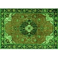 thumbnail image 1 of Ahgly Company Indoor Rectangle Medallion Green Traditional Area Rugs, 5' x 8', 1 of 1