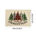 thumbnail image 3 of Taicans Pine Trees Merry Christmas Door Mat,Merry Christmas Door Mat,Winter Decor Non Slip Rubber Entry Doormat,Christmas Mats for Front Door,Xmas Welcome Mat for Indoor Outdoor 23.6x15.7in, 3 of 5
