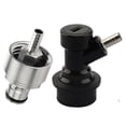 thumbnail image 1 of Brew Beer Ball Lock Keg Disconnect Barbed Swivel Dispenser Carbonation Cap Set, 1 of 4