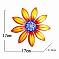 thumbnail image 1 of Vibrant And Whimsical Metal Flower Wall Decor for Indoor And Outdoor Use Yellow, 1 of 7