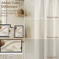thumbnail image 7 of OVZME Judy Natural Valance for Farmhouse Kitchen, Thick Textured Light Filtering Short Curtain with Dual Rod Pocket for Bathroom Basement,1 Panel 60 x 18 Inches, 7 of 7