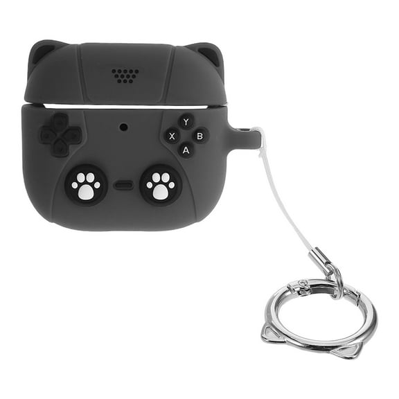 STRANDCHIC Dark Grey Silicone Earbud Case Soft Comfortable Protective Sleeve for Headphone Storage