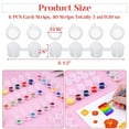 thumbnail image 5 of 480Pieces Empty Paint Pot, 40 Strips Acrylic Mini Container Storage with Lids for Arts and Crafts 3Ml, 5 of 7