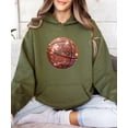 thumbnail image 6 of Glitter Basketball Hoodie for Women & Teen Girls Sparkle Game Day Pullover Sweatshirt, 6 of 8