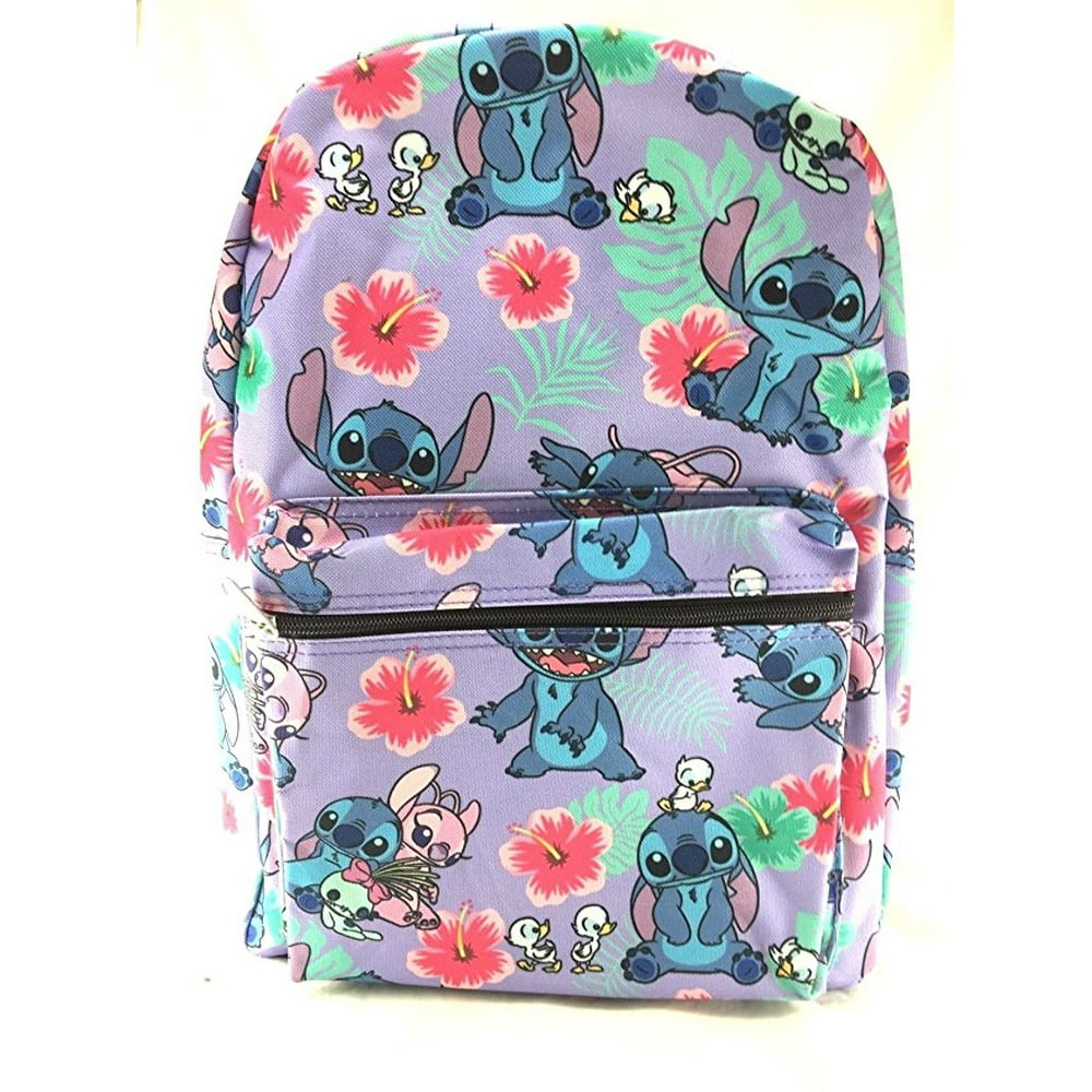 Disney Lilo and Stitch Purple Allover Print 16 Girls Large School