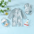 thumbnail image 4 of Splozh Baby Swimming Suit Baby Boys Girls Swimsuit One Piece Striped Zipper Bathing Suit Rash Guard Long Sleeve Seersucker Swimwear Sunsuit Green,3-6 Months, 4 of 4