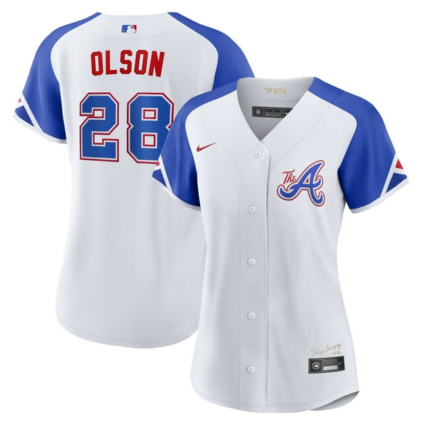Women's Nike Matt Olson White Atlanta Braves 2023 City Connect Replica