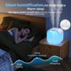 thumbnail image 3 of Humidificador silencioso de 1L con llenado superior - Doble salida de vapor, apagado automático por falta de agua, luz LED nocturna de colores, 3 of 5