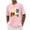 A-Light Pink, variant on Wxolcjlv Mens T-Shirts Peace Walk Monk Graphic Printed Short Sleeve Tee Shirts Comfortable Stylish Summer Tee Tops