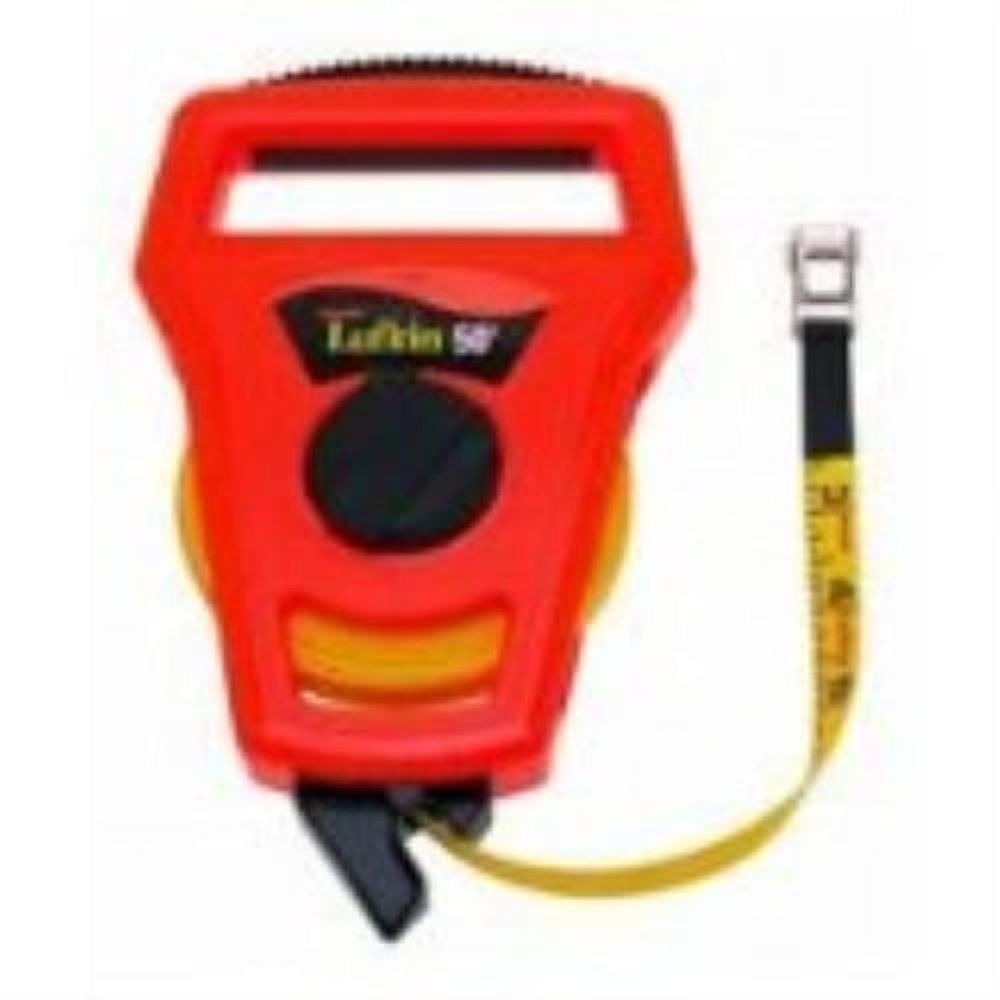 Cresent Lufkin FE050 Tape Measure 50 ft L x 1/2 in W Blade Fiberglass Blade Orange