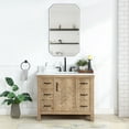 thumbnail image 3 of Javier 42" Bath Vanity in Spruce Antique Brown with White Grain Composite Stone, 3 of 18