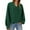 Green, variant on LEBONYARD Women's Fashion V-Neck Solid Colored Pullover Ladies Sweatshirts Tops Casual Long Sleeved Loose Fit Comfortable Soft Fit Fall Ladies Tops